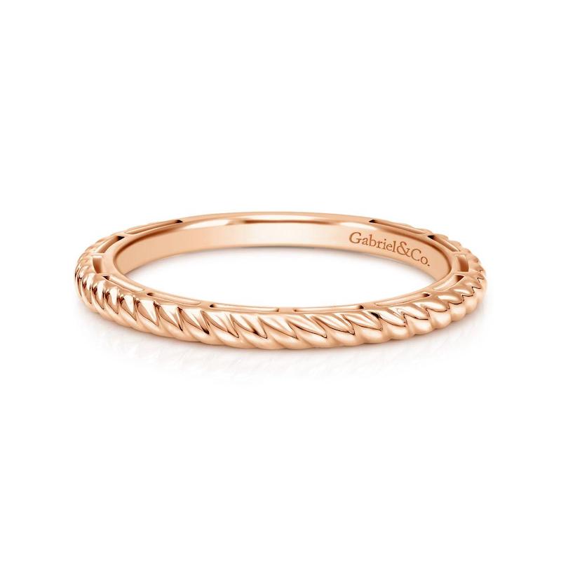 Gabriel & Co. 14k Rose Gold Stackable Ring