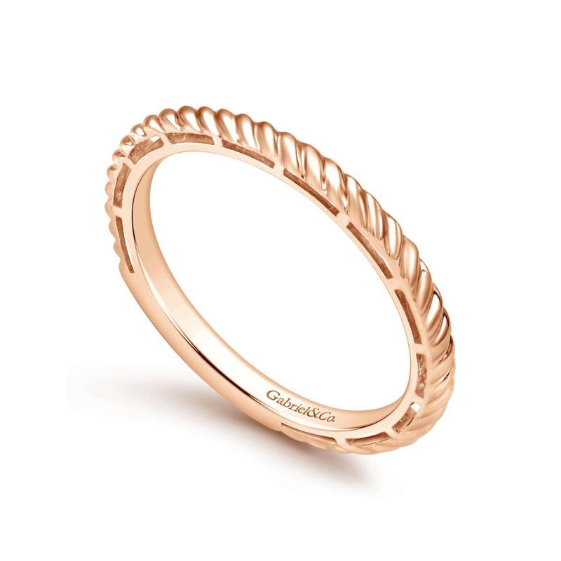 Gabriel & Co. 14k Rose Gold Stackable Ring