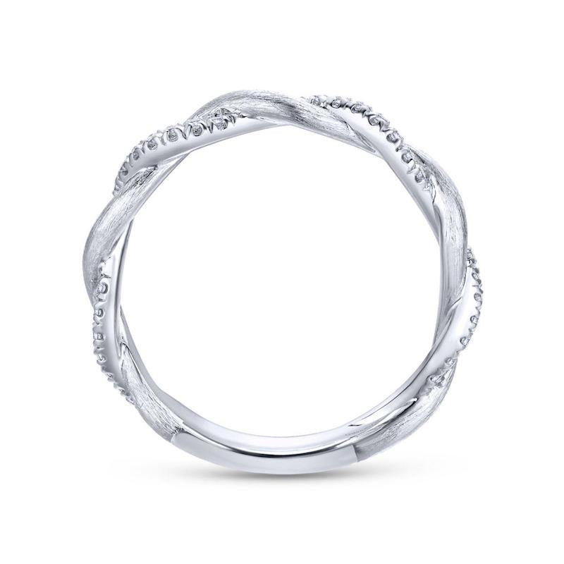 Gabriel & Co. 14k White Gold Stackable Diamond Ring