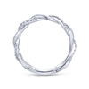 Gabriel & Co. 14k White Gold Stackable Diamond Ring