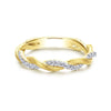 Gabriel & Co. 14k Yellow Gold Stackable Diamond Ring