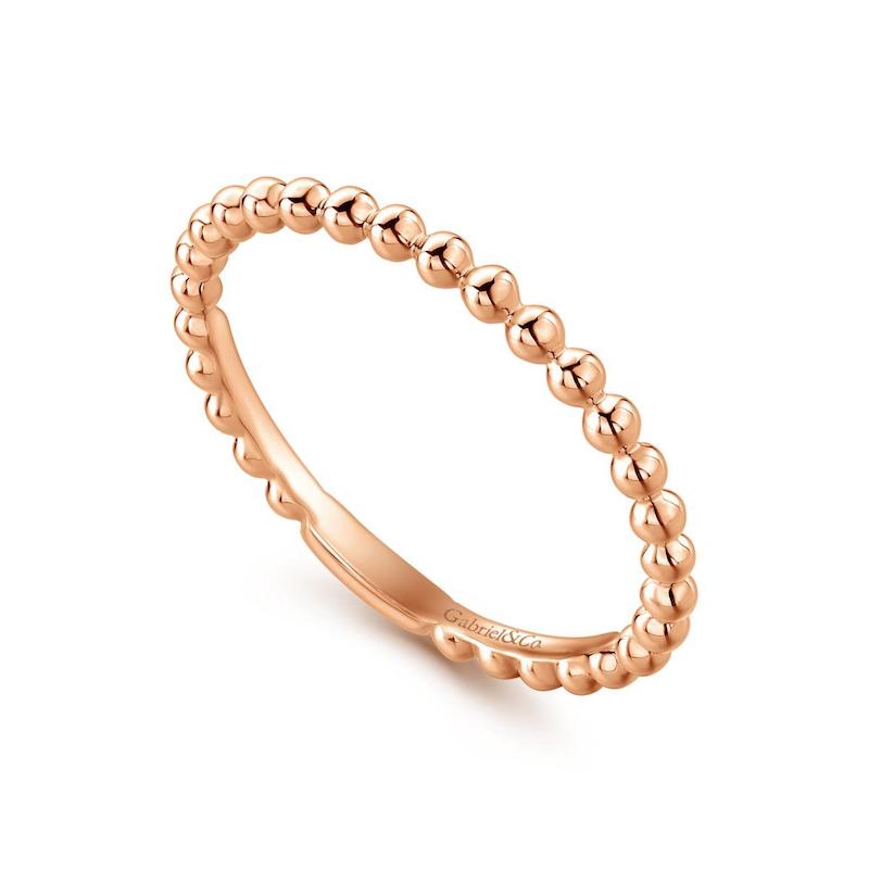 Gabriel & Co. 14k Rose Gold Stackable Ring