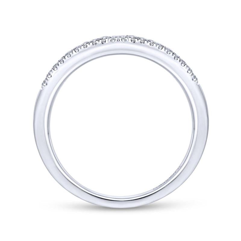 Gabriel & Co. 14k White Gold Lusso Diamond Ring