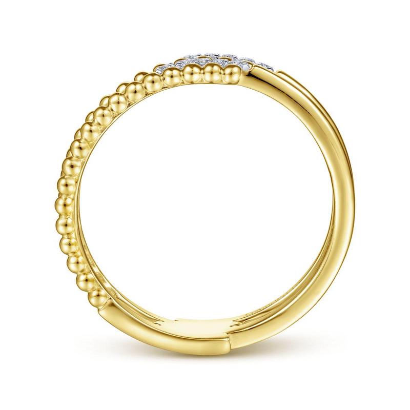 Gabriel & Co. 14k Yellow Gold Bujukan Diamond Ring