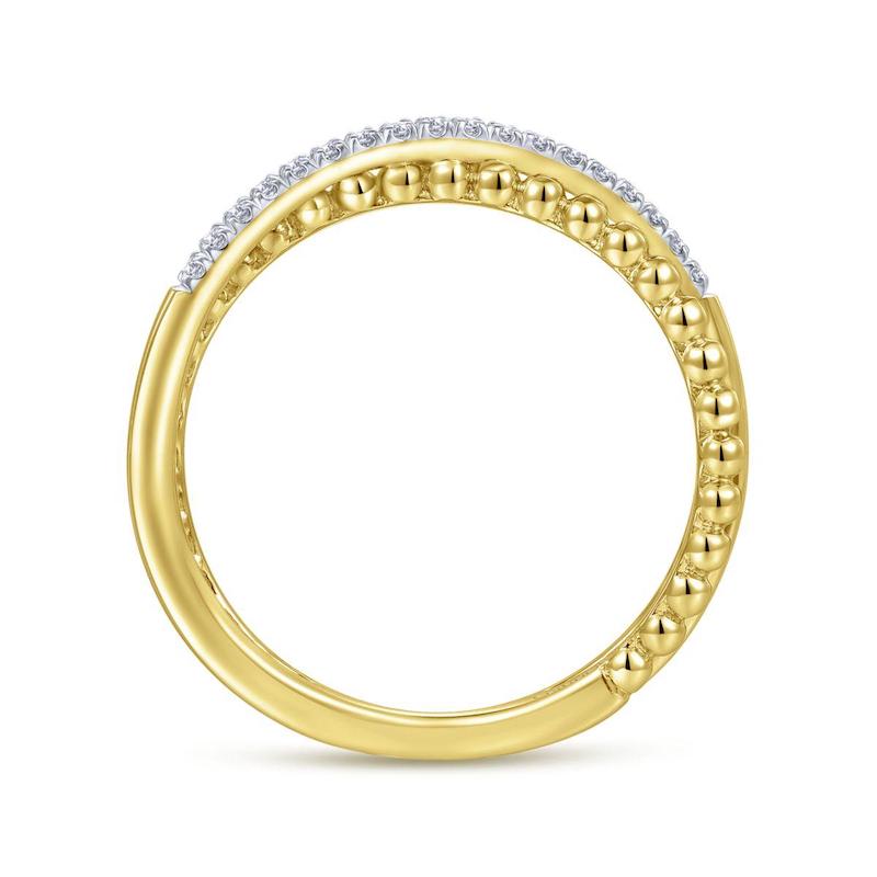 Gabriel & Co. 14k Yellow Gold Bujukan Diamond Ring