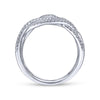 Gabriel & Co. 14k White Gold Lusso Diamond Ring