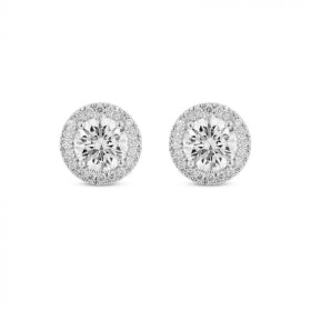 2 CT HALO EARRINGS