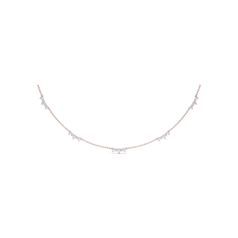 Fana Five Stone Diamond Station Necklace