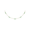 Fana Five Stone Emerald and Diamond Station Necklace