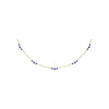 Fana Five Stone Sapphire and Diamond Station Necklace