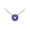 Fana Sapphire Flower Cluster Necklace