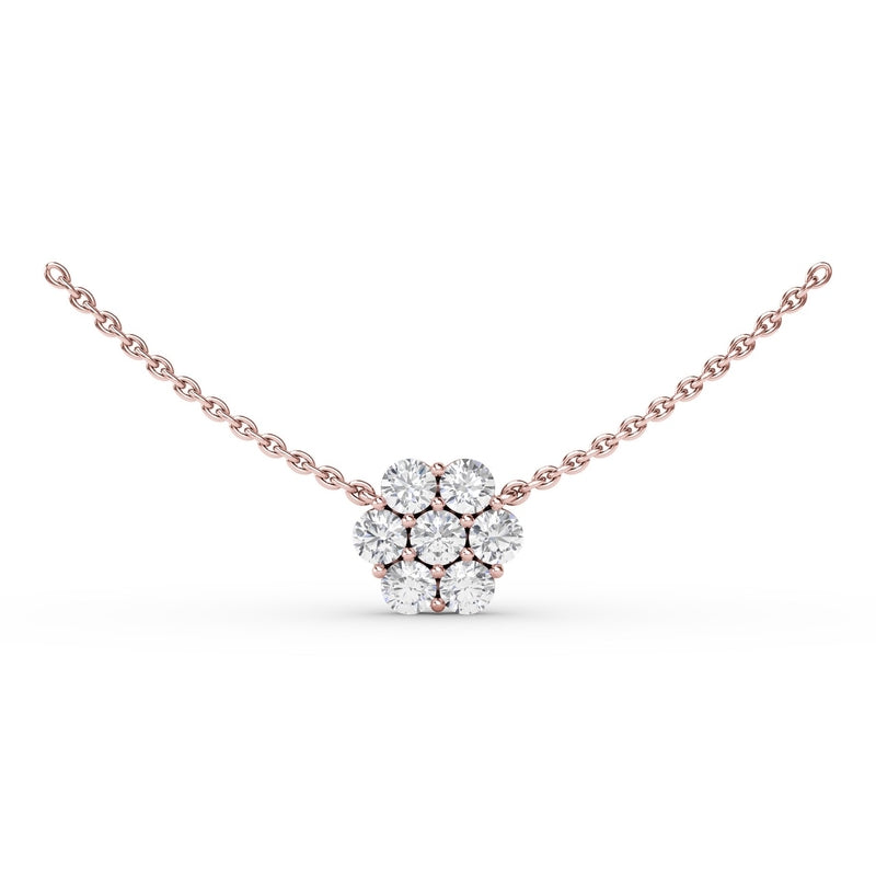 Fana Floral Diamond Necklace