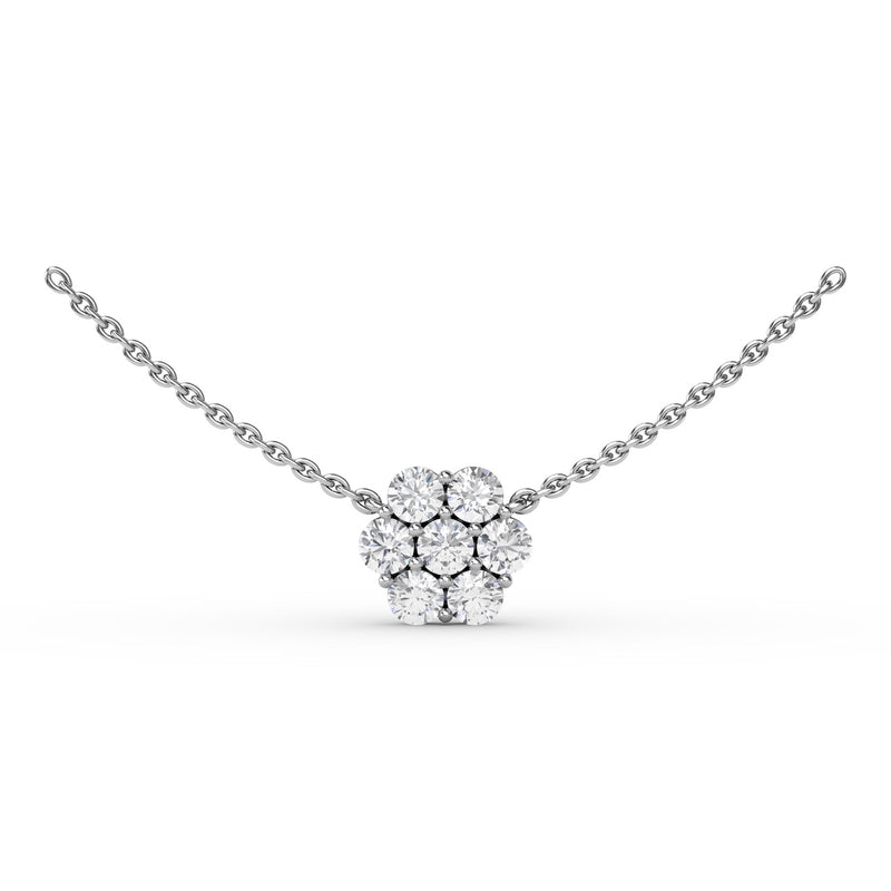 Fana Floral Diamond Necklace