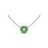 Fana Floral Emerald and Diamond Necklace