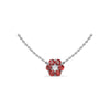 Fana Floral Ruby and Diamond Necklace