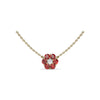 Fana Floral Ruby and Diamond Necklace