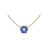 Fana Floral Sapphire and Diamond Necklace