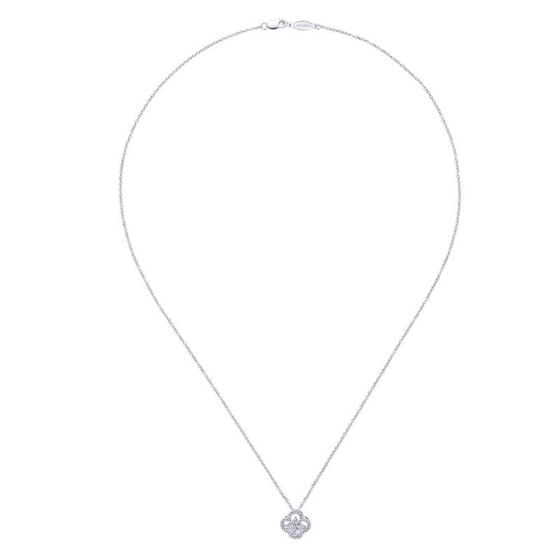 Gabriel & Co. 14k White Gold Lusso Diamond Necklace