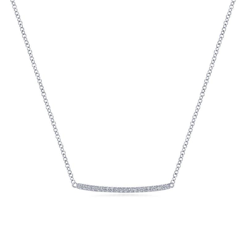 Gabriel & Co. 14k White Gold Lusso Diamond Necklace