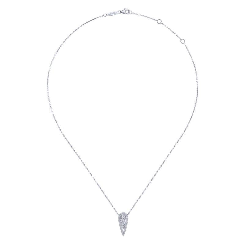 Gabriel & Co. 14k White Gold Lusso Diamond Necklace