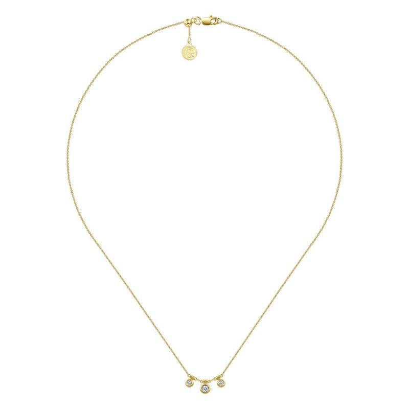 Gabriel & Co. 14k Yellow Gold Lusso Diamond Necklace