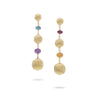 Marco Bicego Africa Collection 18K Yellow Gold Color Multi Gemstone Bead Drop Earrings