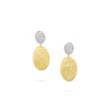 Marco Bicego Siviglia Grande 18K Yellow Gold and Diamond Medium Drop Earring