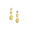 Marco Bicego Siviglia Grande 18K Yellow Gold and Diamond Triple Drop Earring