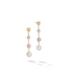 Marco Bicego Africa Pearl Collection 18K Yellow Gold and Pearl Drop Earrings
