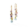 Marco Bicego Paradise Collection 18K Yellow Gold Mixed Gemstone Multi Strand Earrings