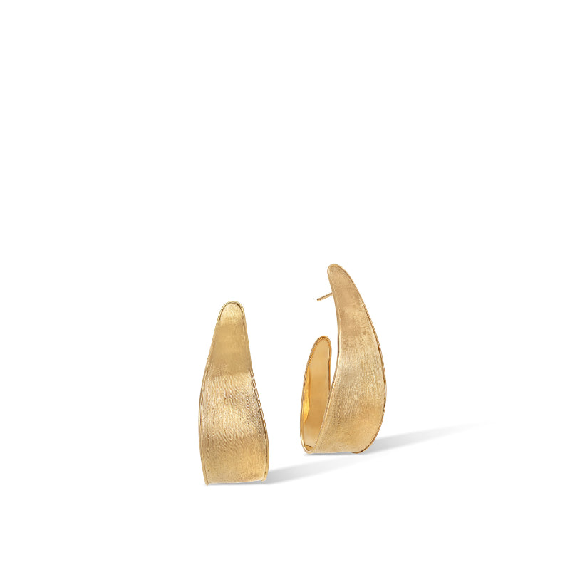 Marco Bicego Lunaria Collection 18K Yellow Gold Small Hoop Earrings