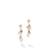 Marco Bicego Paradise Collection 18K Yellow Gold Mixed Gemstone and Pearl Short Drop Earrings