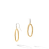 Marco Bicego Jaipur Link Collection 18K Yellow & White Gold Oval Link Diamond Hook Earrings