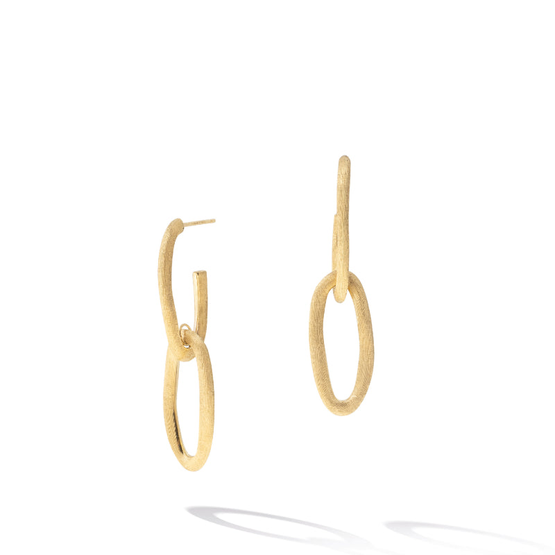 Marco Bicego Jaipur Link Collection 18K Yellow Gold Oval Double Link Earrings