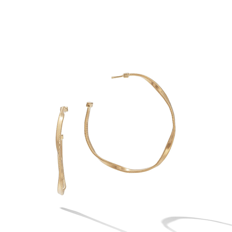 Marco Bicego Marrakech Collection 18K Yellow Gold Medium Hoop Earrings