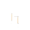 Marco Bicego Bi49 Collection 18K Yellow Gold and Diamond Stick Earrings