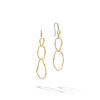 Marco Bicego Marrakech Onde Collection 18K Yellow Gold and Diamond Triple Drop Hook Earring