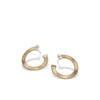 Marco Bicego Masai Collection 18K Yellow Gold and Diamond Small Wrap Hoops