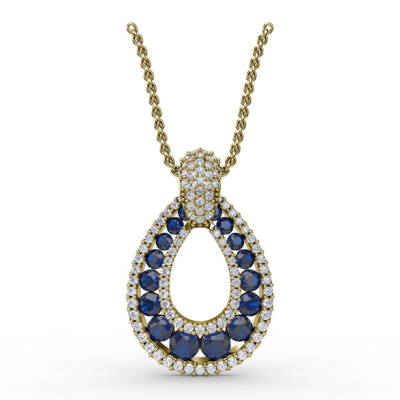 Fana Steal The Spotlight Sapphire and Diamond Pendant