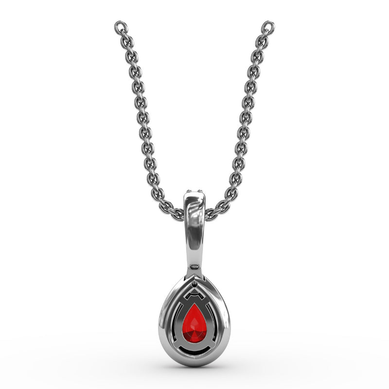 Fana Statement Ruby and Diamond Pendant