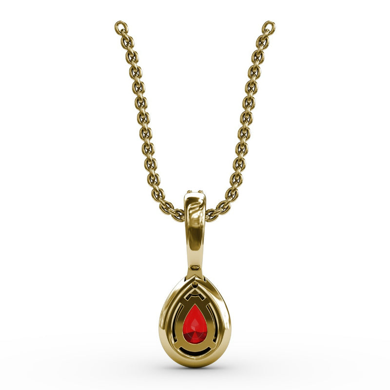 Fana Statement Ruby and Diamond Pendant