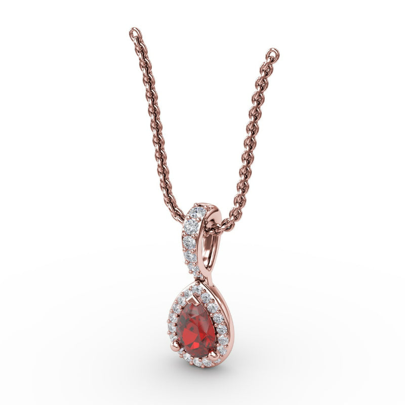 Fana Statement Ruby and Diamond Pendant