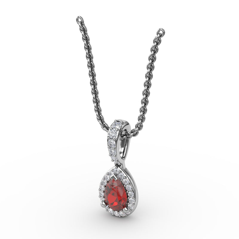 Fana Statement Ruby and Diamond Pendant