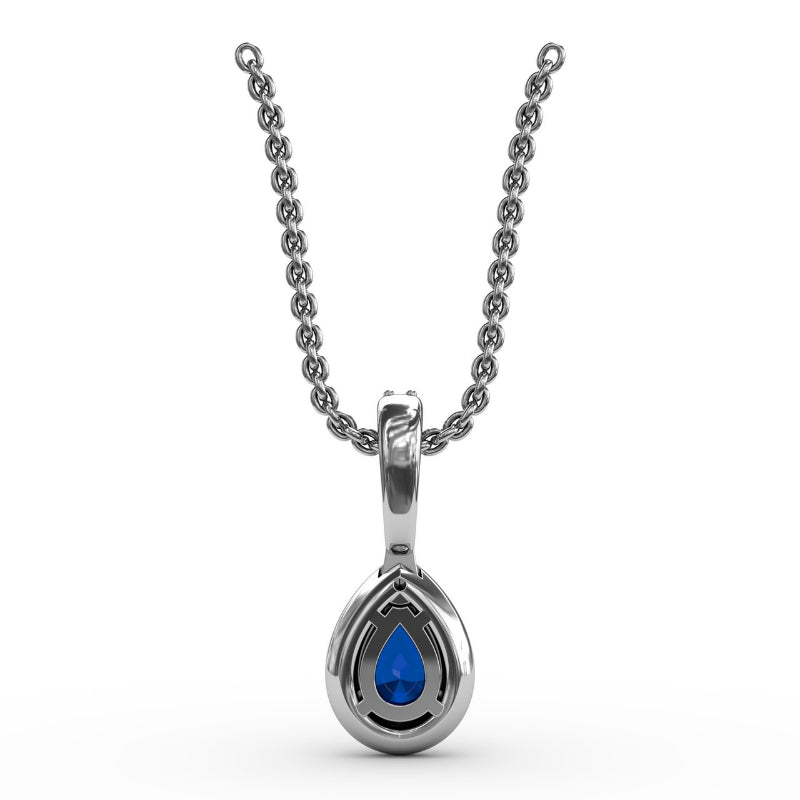 Fana Statement Sapphire and Diamond Pendant