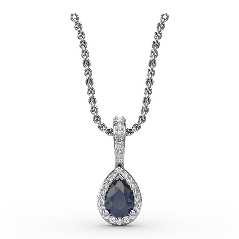 Fana Statement Sapphire and Diamond Pendant