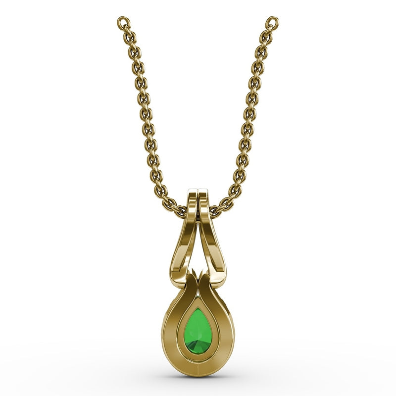 Fana Make A Statement Emerald and Diamond Pendant