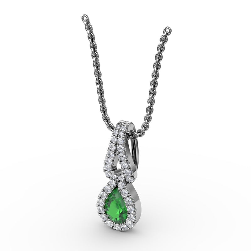 Fana Make A Statement Emerald and Diamond Pendant