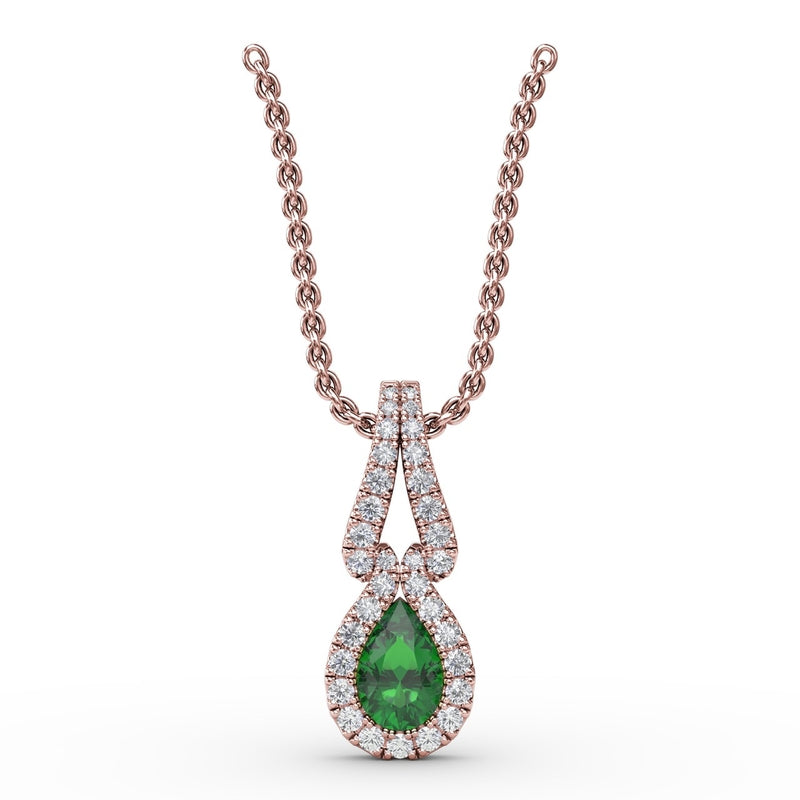 Fana Make A Statement Emerald and Diamond Pendant