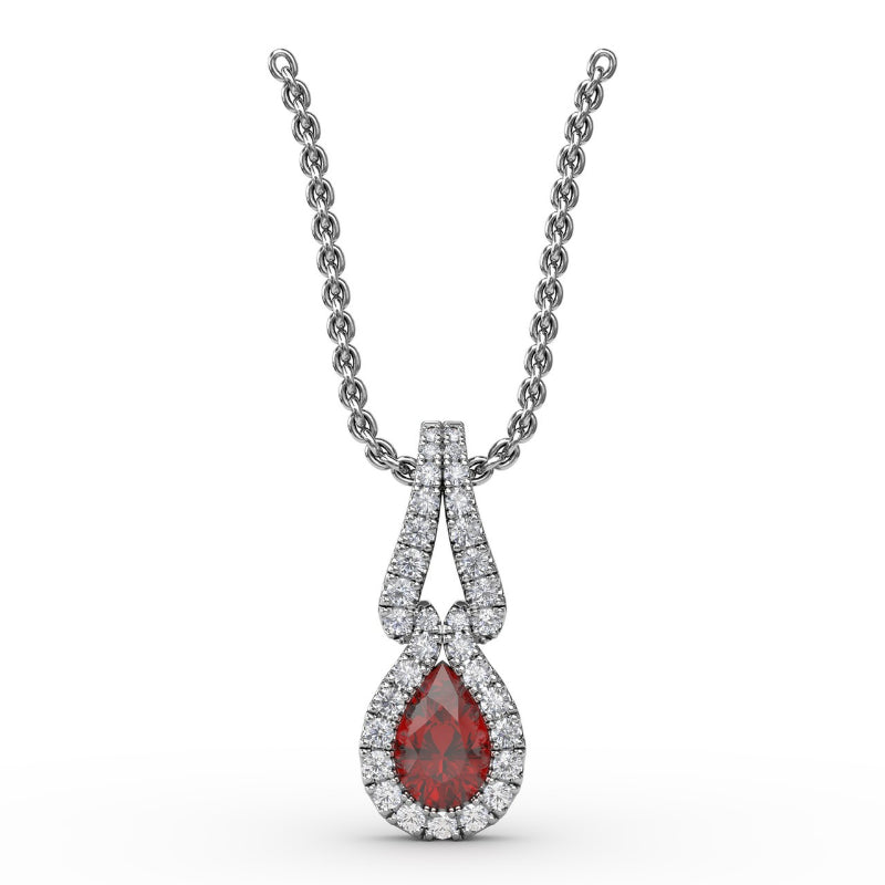 Fana Make A Statement Ruby and Diamond Pendant