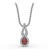 Fana Make A Statement Ruby and Diamond Pendant